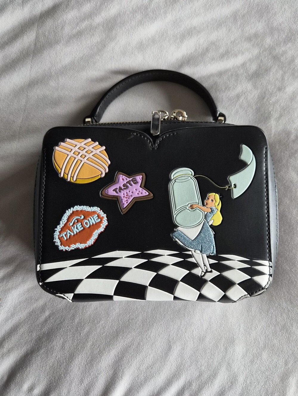 kate spade and disney alice in wonderland purse